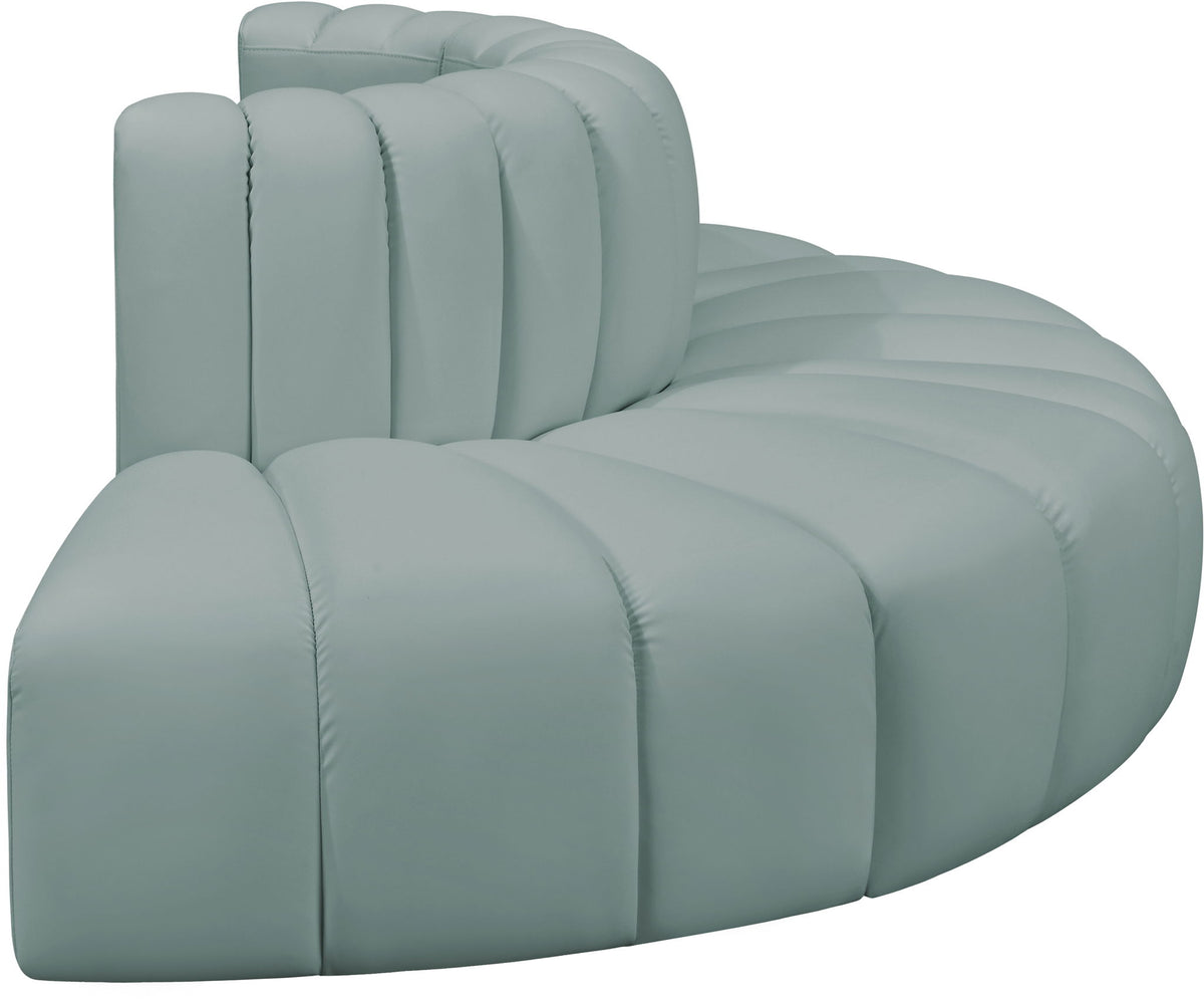 Arc - Faux Leather 4 Piece Modular Sofa