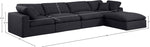 Comfy - 5 Piece Linen Modular Sectional With Chaise