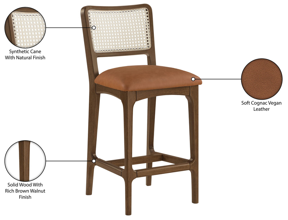 Atrium - Counter Stool With Brushed Brown Base (Set of 2)