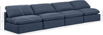 Indulge - Linen 4 Seat Modular Armless Sofa