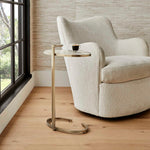 Marbled Pull Up Accent Table - Gold
