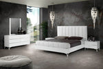 Angela - Italian Modern White Eco Leather Bed by VIG Furniture - View 3