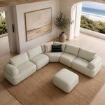 Evans - Contemporary Off-White Fabric Modular Sectional Sofa by VIG Furniture - View 3