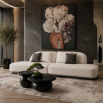 Falcone - Contemporary Off-White + Grey Bonded Leather Curved Sectional Sofa by VIG Furniture - View 10