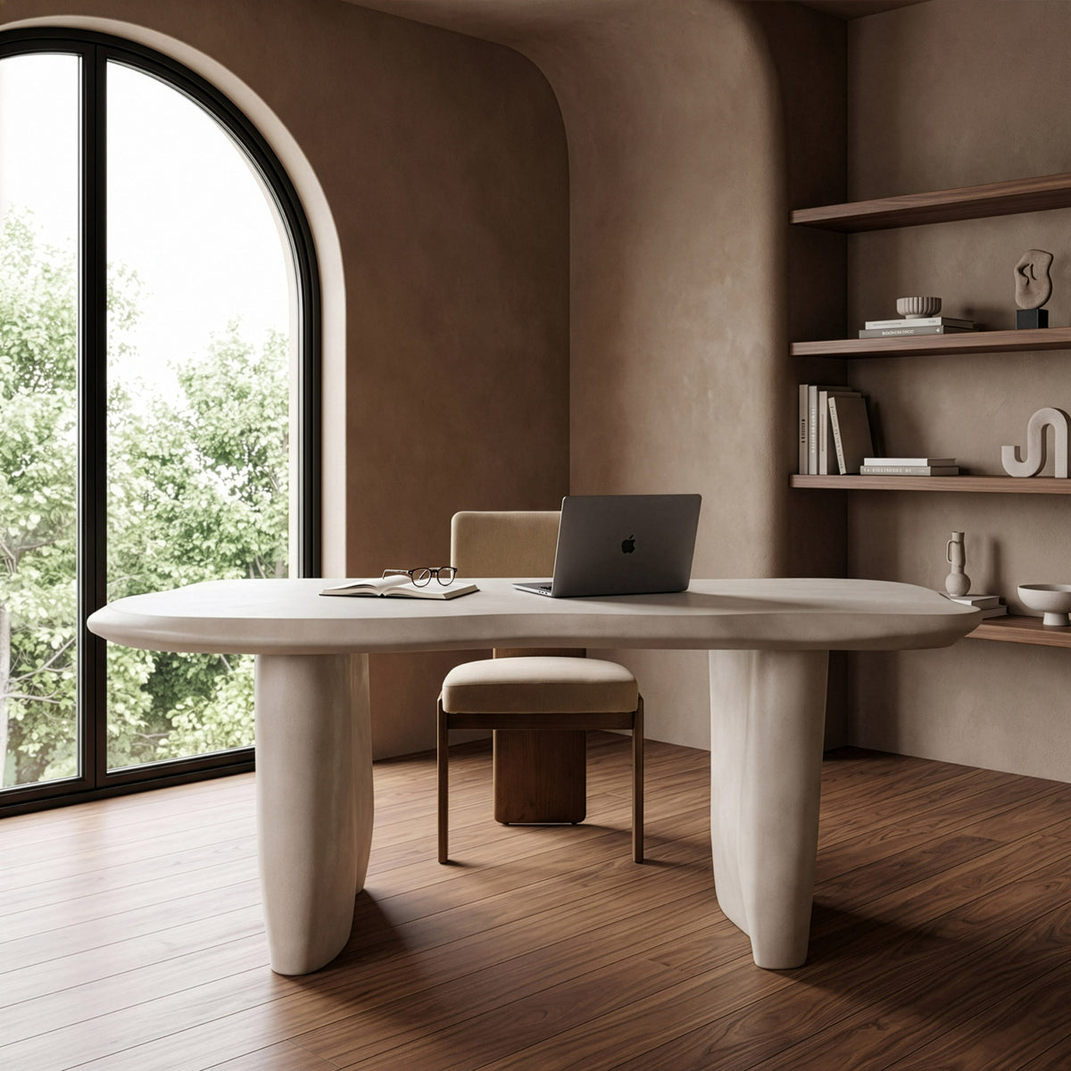Nouveau Slone - Modern Beige Concrete Dining Table by VIG Furniture - View 10