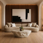 Trevor - Modern Tan Fabric Curved Mini Sectional Sofa by VIG Furniture - View 6