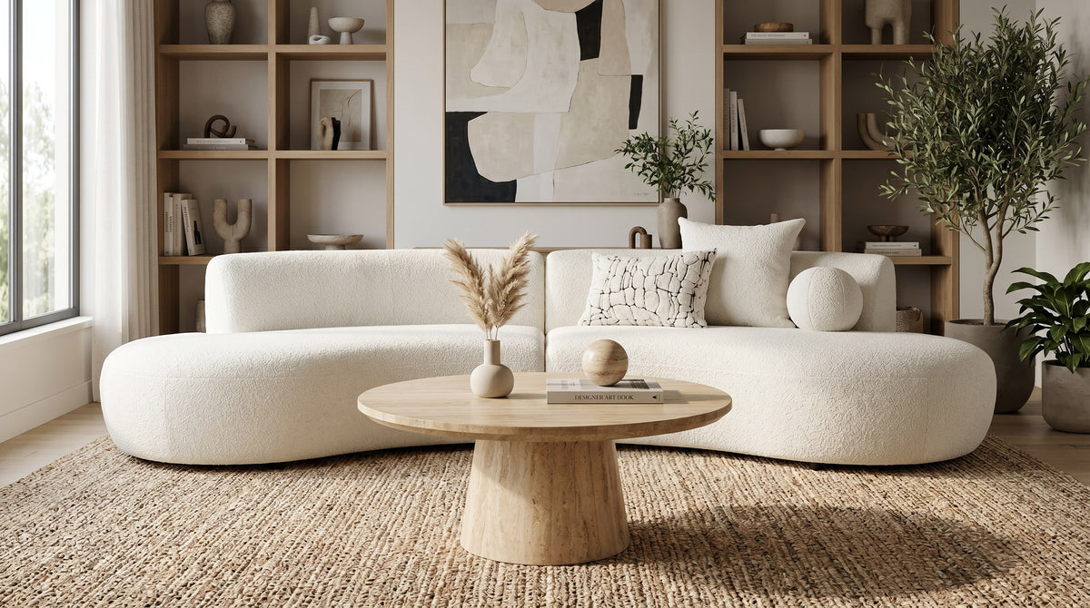 Velma - Modern Travertine Marble Coffee Table by VIG Furniture - View 4