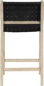 Entwine - Vegan Leather Upholstered Counter Stool - Painted Natural