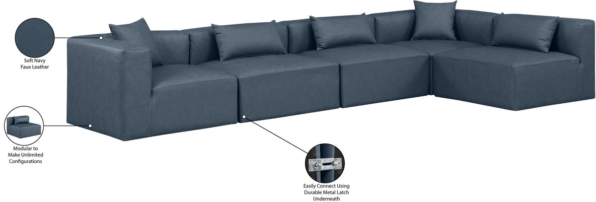 Cube - 5 Piece Modular Sectional