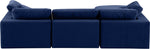 Comfy - 4 Piece Velvet Modular Sectional With Chaise