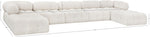 Ames - 7 Piece Fabric Modular U-Shaped Sectional