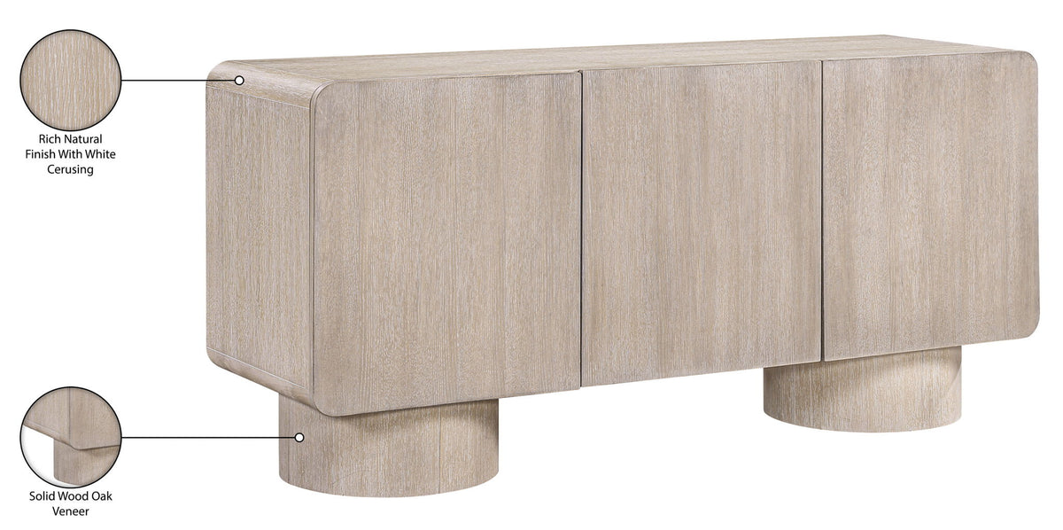 Adagio - Solid Wood And Oak Veneer Sideboard / Buffet