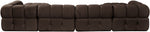 Orin - Velvet 6 Piece Modular Double Chaise Sectional