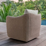 Sunset - Outdoor Swivel Lounge Chair - Oatmeal / Oyster White