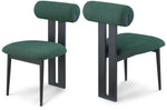 Dario - Boucle Dining Chair With Black Frame (Set of 2)