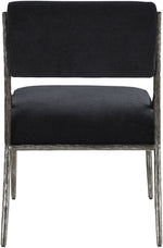Bastille - Upholstered Dining Side Chair (Set of 2) - Silver Frame