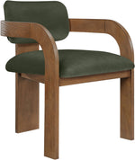 Cedra - Velvet Performance Fabric Upholstered Dining Chair (Set of 2) - Brown Frame