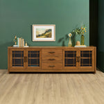 Lincoln - Large Entertainment Base - Warm Walnut