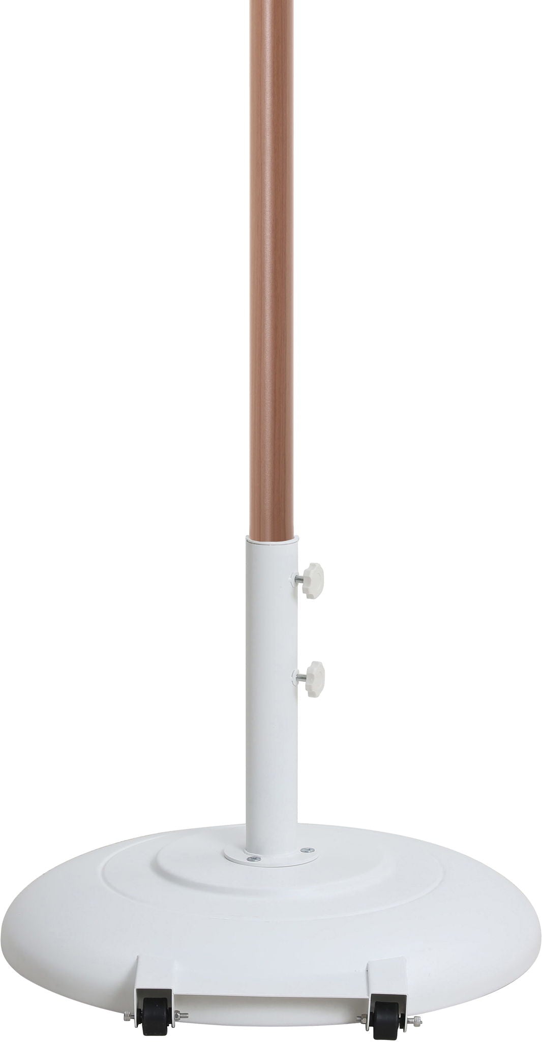 Amalfi - Patio Umbrella - White Base / Light Brown Pole