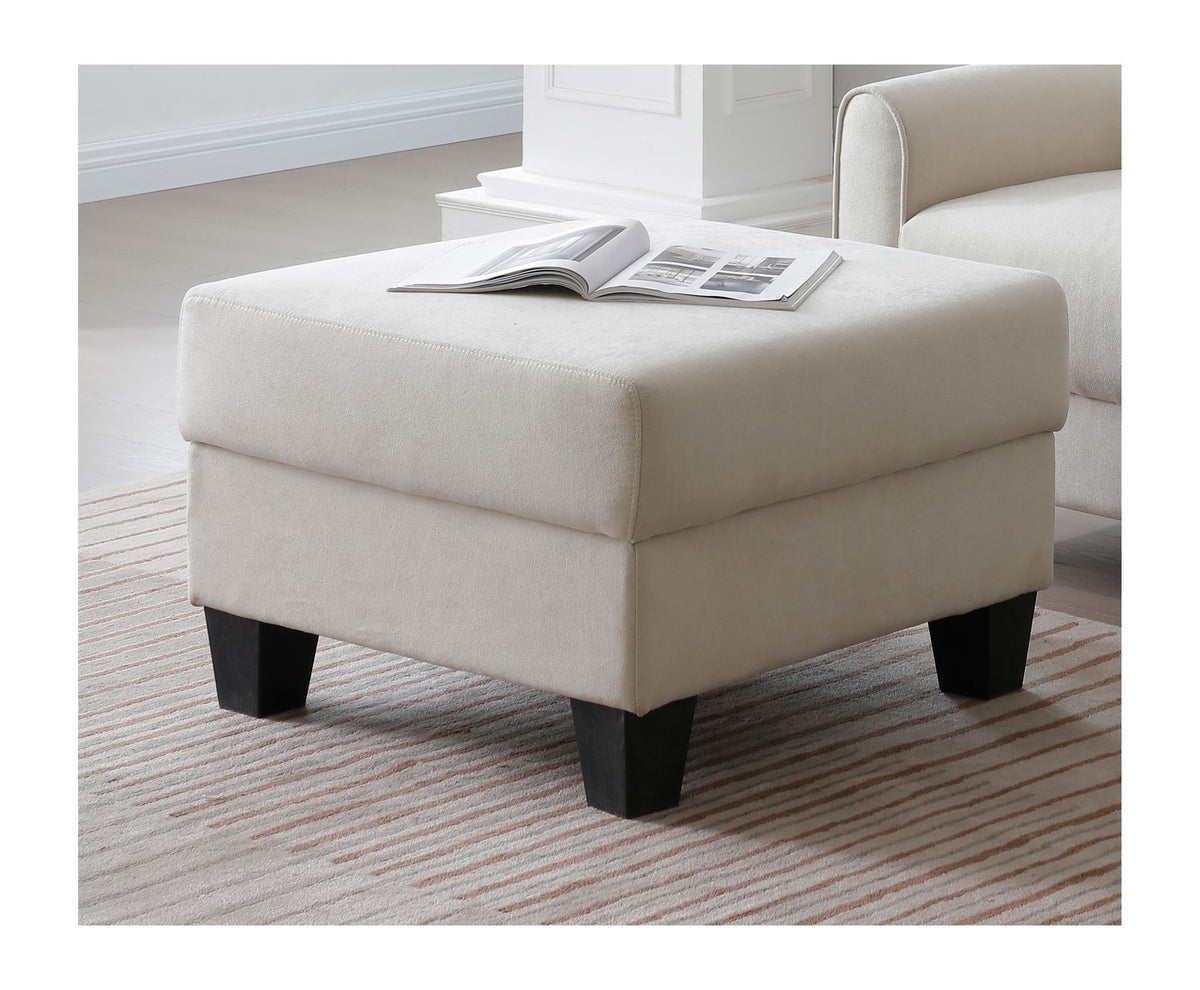 Dallas - Ottoman - Ivory
