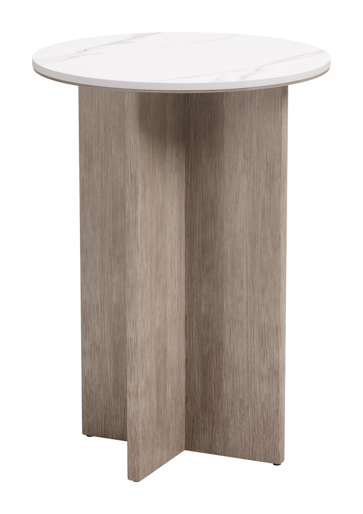 Oceanveil - Side Table - White / Light Brown