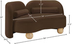 Daphne - Velvet Loveseat