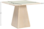 Atrium - Glass Top And Wood Base Dining Table