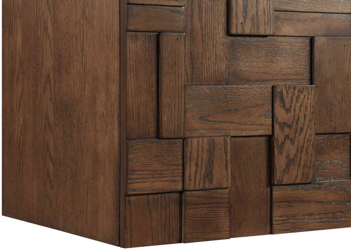 Leonardo - Engineered Stone And Solid Wood 24" Wall Mounted Bathroom Vanity