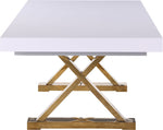 Excel - Extendable Dining Table with Gold Base