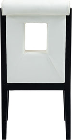 Gwendolyn - Faux Leather Dining Side Chair With Black Frame (Set of 2)