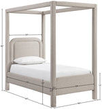 Salina - Linen Textured Fabric Upholstered Bed