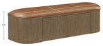 Velden - Upholstered Storage Bench With Stained Brown Base