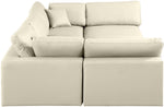 Comfy - 6 Piece Faux Leather Sectional