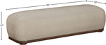 Calum - Bench - Dark Brown Frame