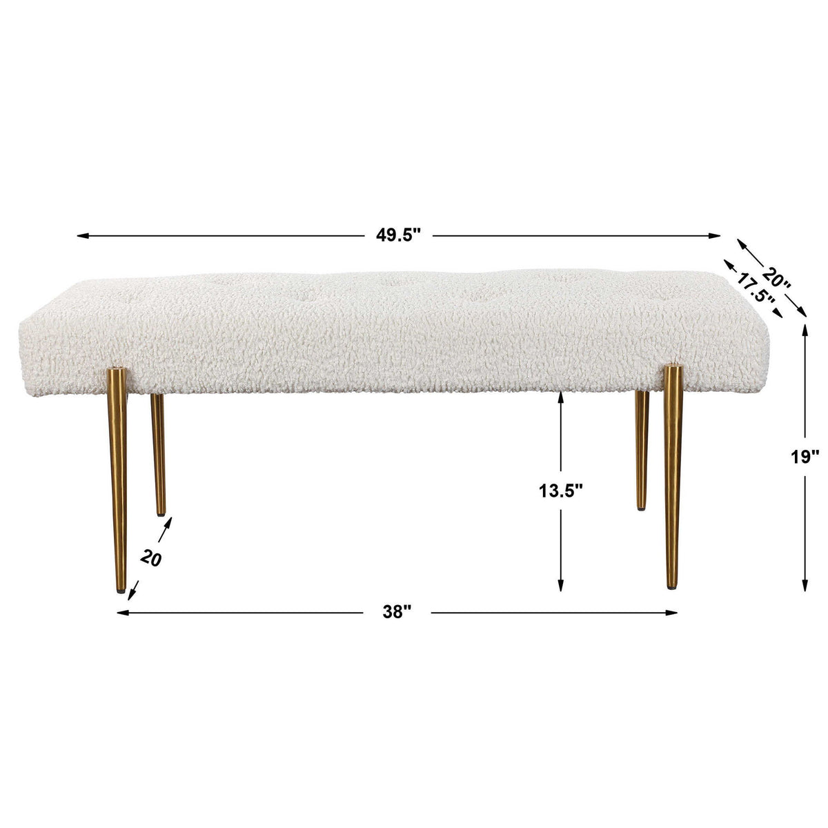 Olivier - Bench - White