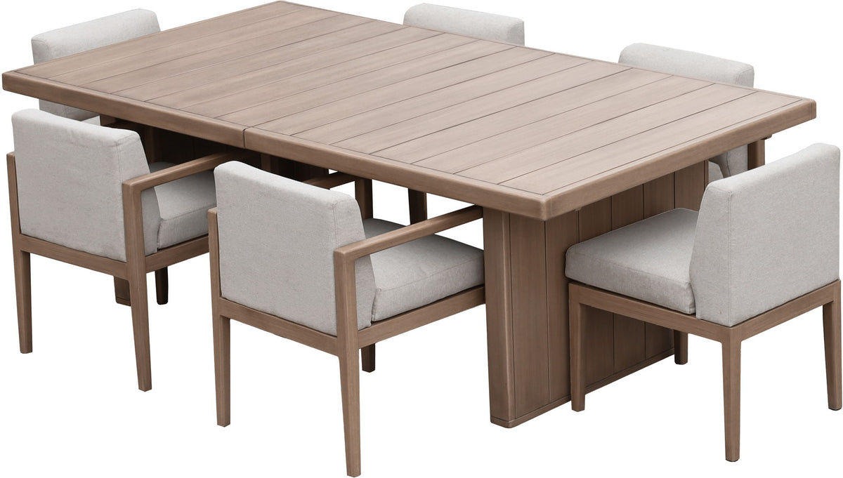 Solace - Acacia Wood Outdoor Patio Dining Table - Natural