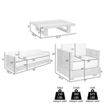 Vivid - Outdoor Patio 4 Piece Conversation Set