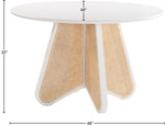 Butterfly - Solid Wood And Natural Cane Table