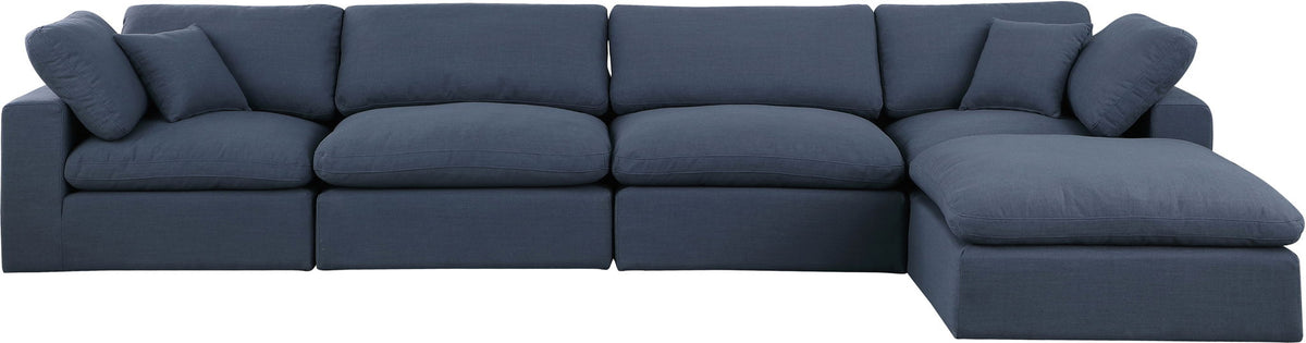 Comfy - 5 Piece Linen Modular Sectional With Chaise