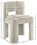 Zuno - Velvet Performance Fabric Upholstered Dining Chair (Set of 2)