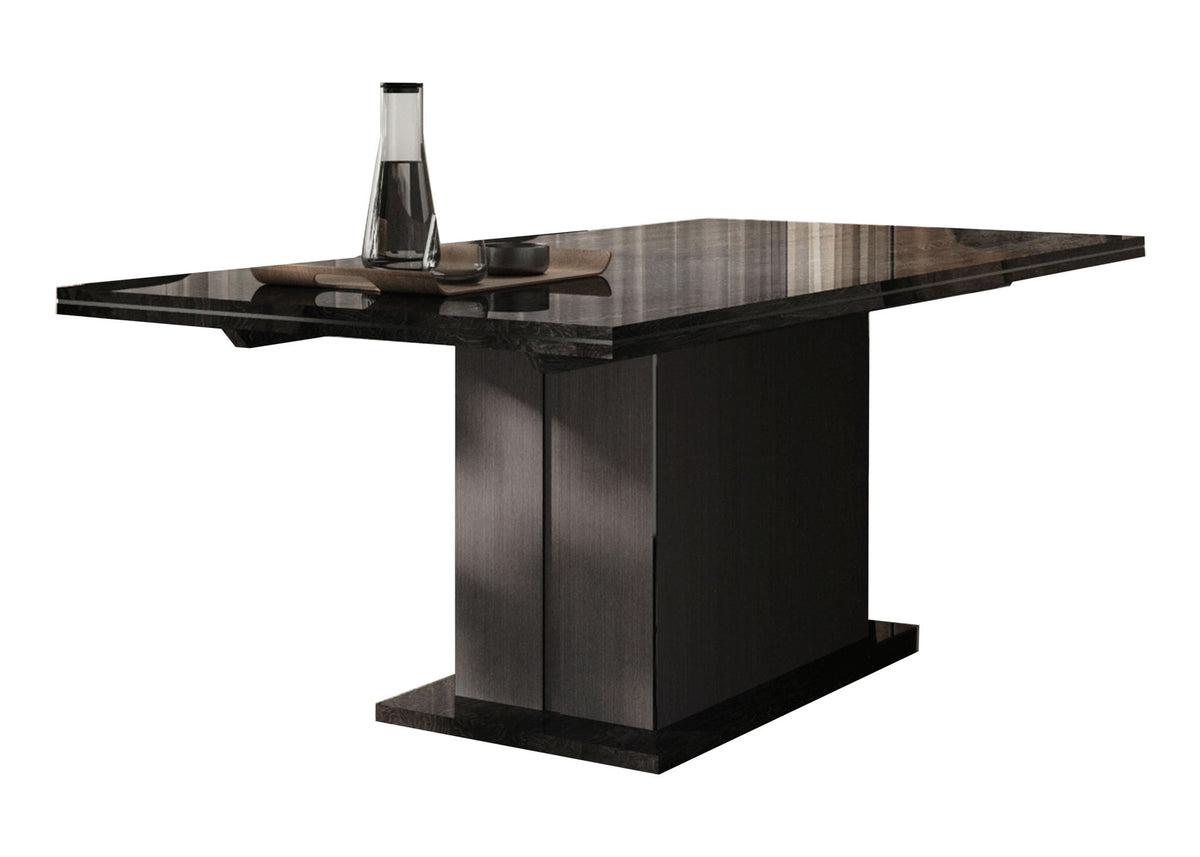 Aris - Dining Table With Extension - Black