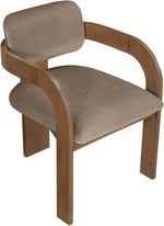 Cedra - Velvet Performance Fabric Upholstered Dining Chair (Set of 2) - Brown Frame