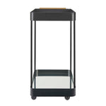Vesper - Iron Bar Cart - Black / Brass