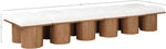Pavilion - 12 Piece Modular Bench With Brown Base