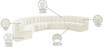 Arc - Velvet Modular U-Shaped Sectional