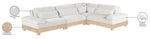 Turin - Chenille Fabric Upholstered Modular Sectional - White