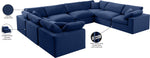 Comfy - 8 Piece Velvet Modular Sectional