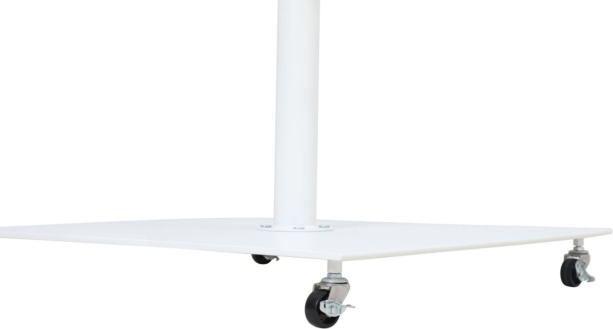 Amalfi - Aluminum Patio Umbrella - White Base / Black Pole