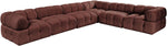 Orin - L-Shaped Velvet 6 Piece Modular Sectional