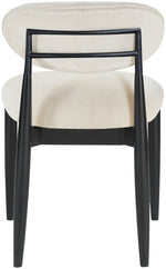 Riccio - Fabric Dining Side Chair (Set of 2) - Black Frame